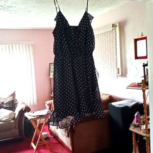 Polka dot Navy/White